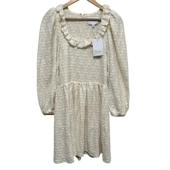 SMITH & QUINN Beatrice Cream Lace Long Sleeve Dress Size Medium NWT - Picture 2 of 8